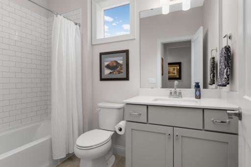 2nd bathing bath on main floor with tub/shower combo.
