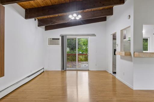 Informal dining room with walkout to the upper deck.