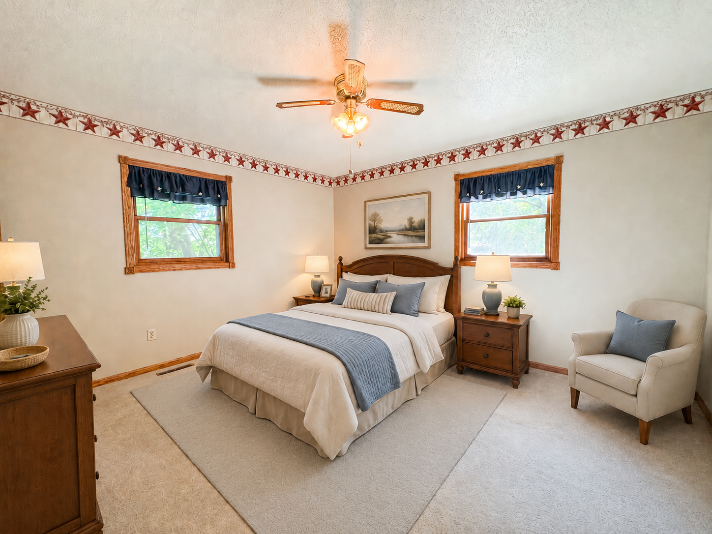 Virtually Staged Bedroom