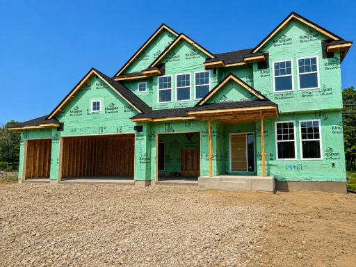 (Photo is of the actual home in progress.)