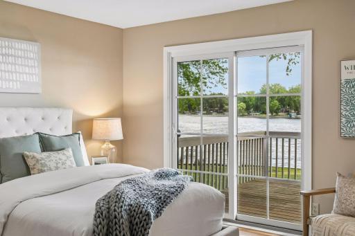 Sliding door to deck