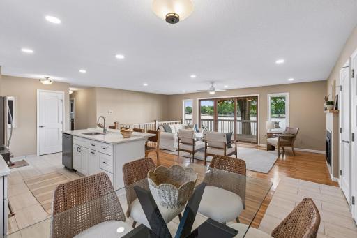 Dining/living/kitchen
