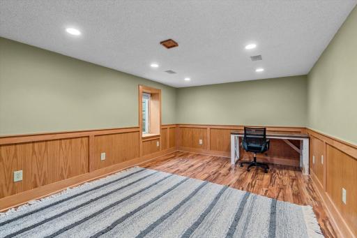 Family room in the lower level.