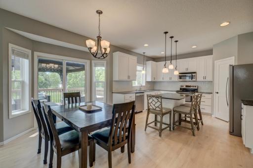 Enjoy the convenience of an informal dining space with direct access to the deck for grilling and relaxing!