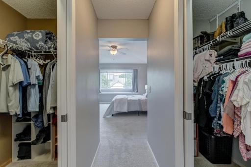 Two spacious closets provide plenty of storage while keeping everyday essentials neatly organized!