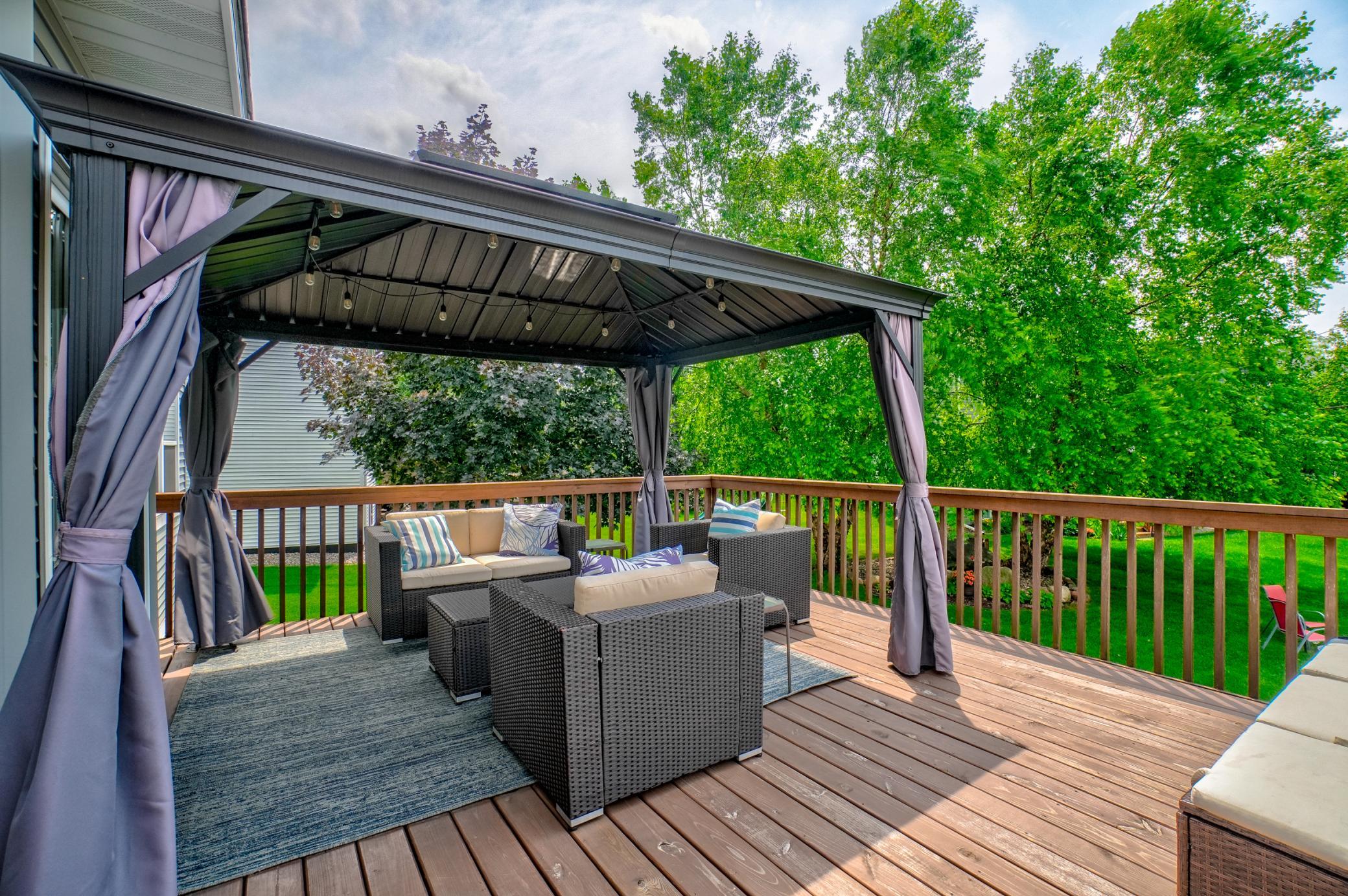 Gather, relax, and soak in the sunset views from the beautifully updated deck!