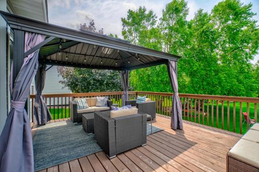 Gather, relax, and soak in the sunset views from the beautifully updated deck!