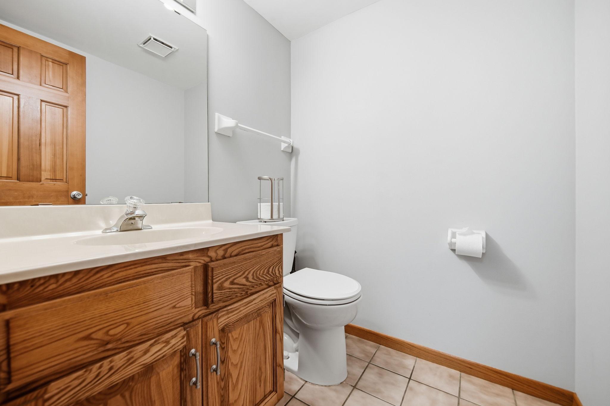 Powder Room on main floor...