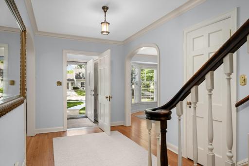 Foyer and separate vestibule.