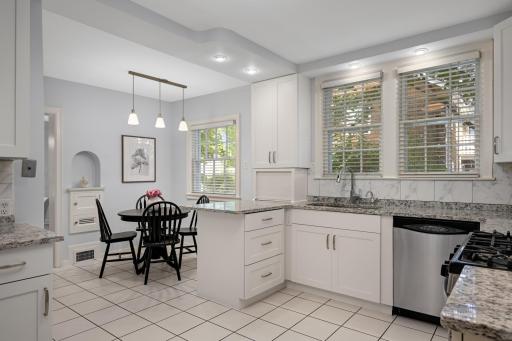 Recessed lighting.
