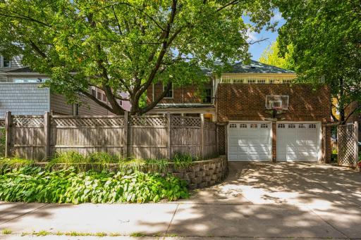 Attached two-car garage.