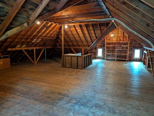 The full-size walk-up attic offers an incredible opportunity to add equity, or simply leave as-is for ultra-convenient storage.