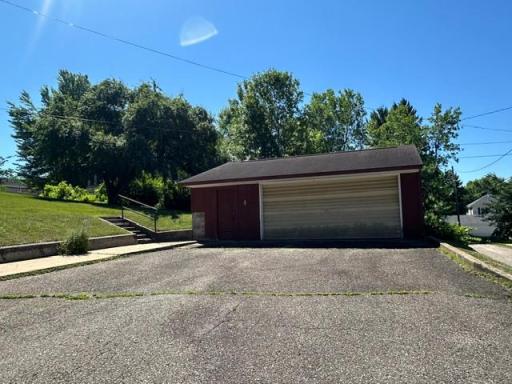 Two stall garage with ample parking space