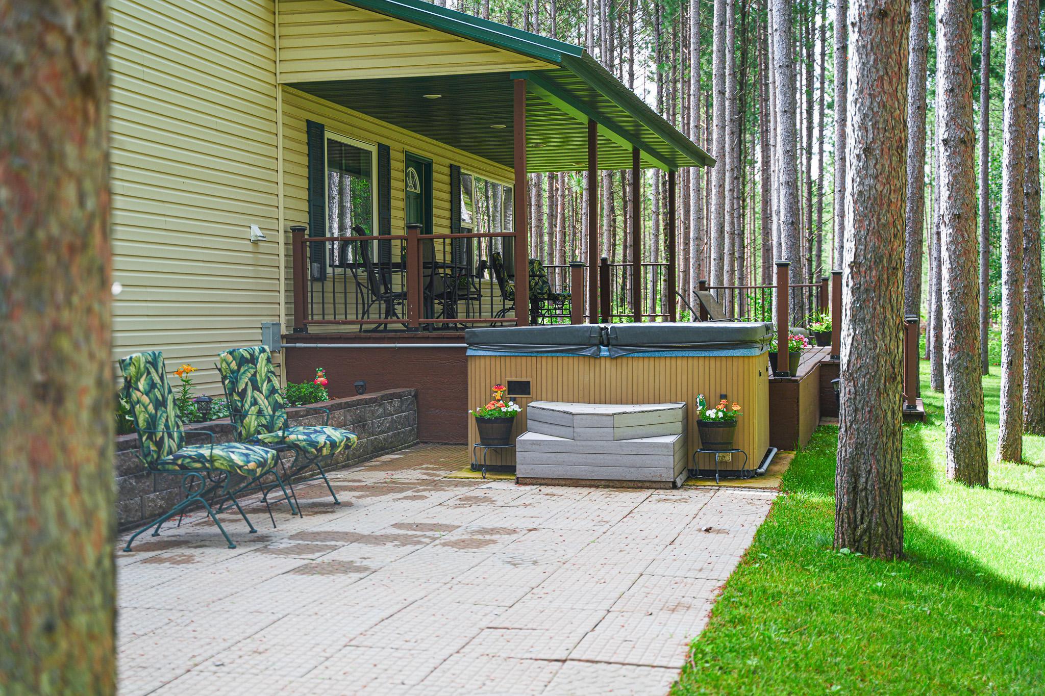 10x30 Paver Patio with Hot Tub (Included)