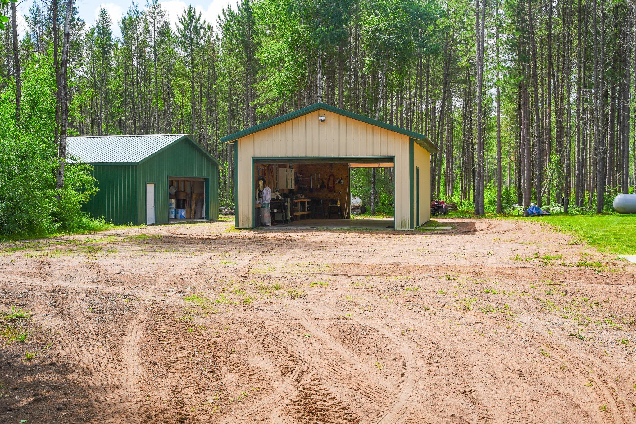 20x30 garage with 10' steel sidewalls and steel roof