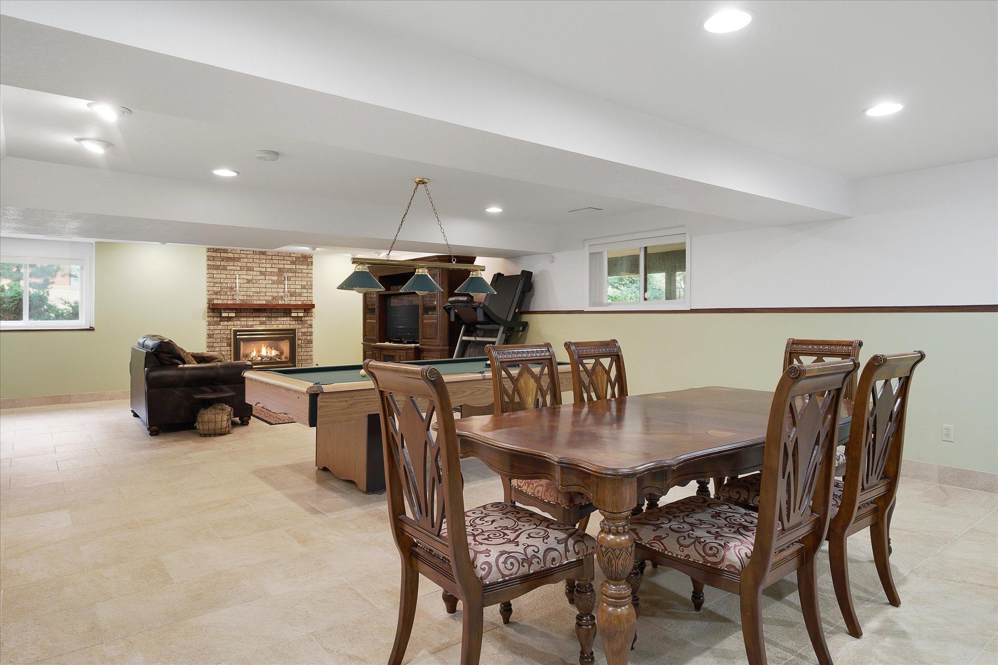 Large downstairs lower leve.