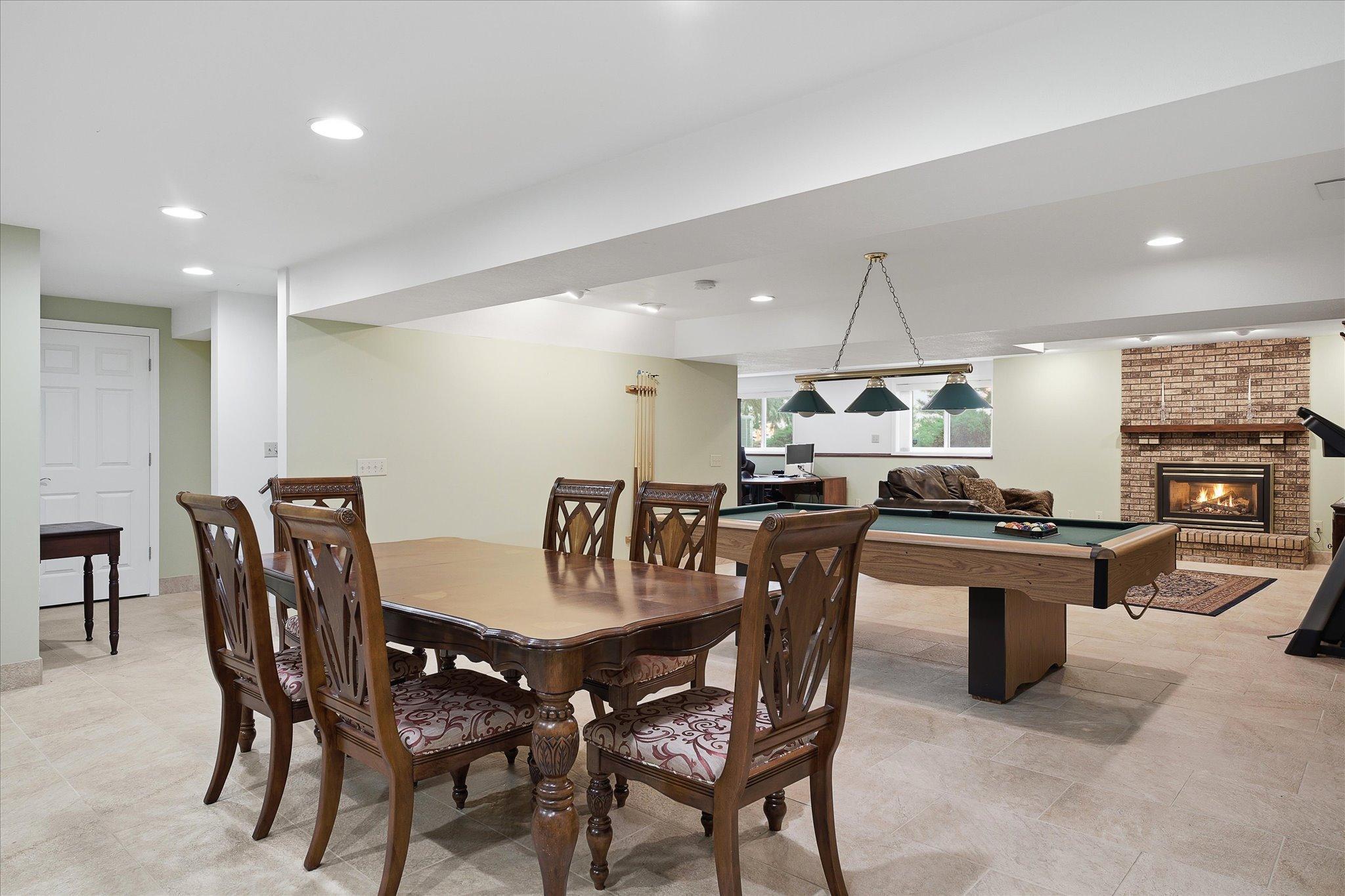 Such great space for all sorts of entertaining and recreation.