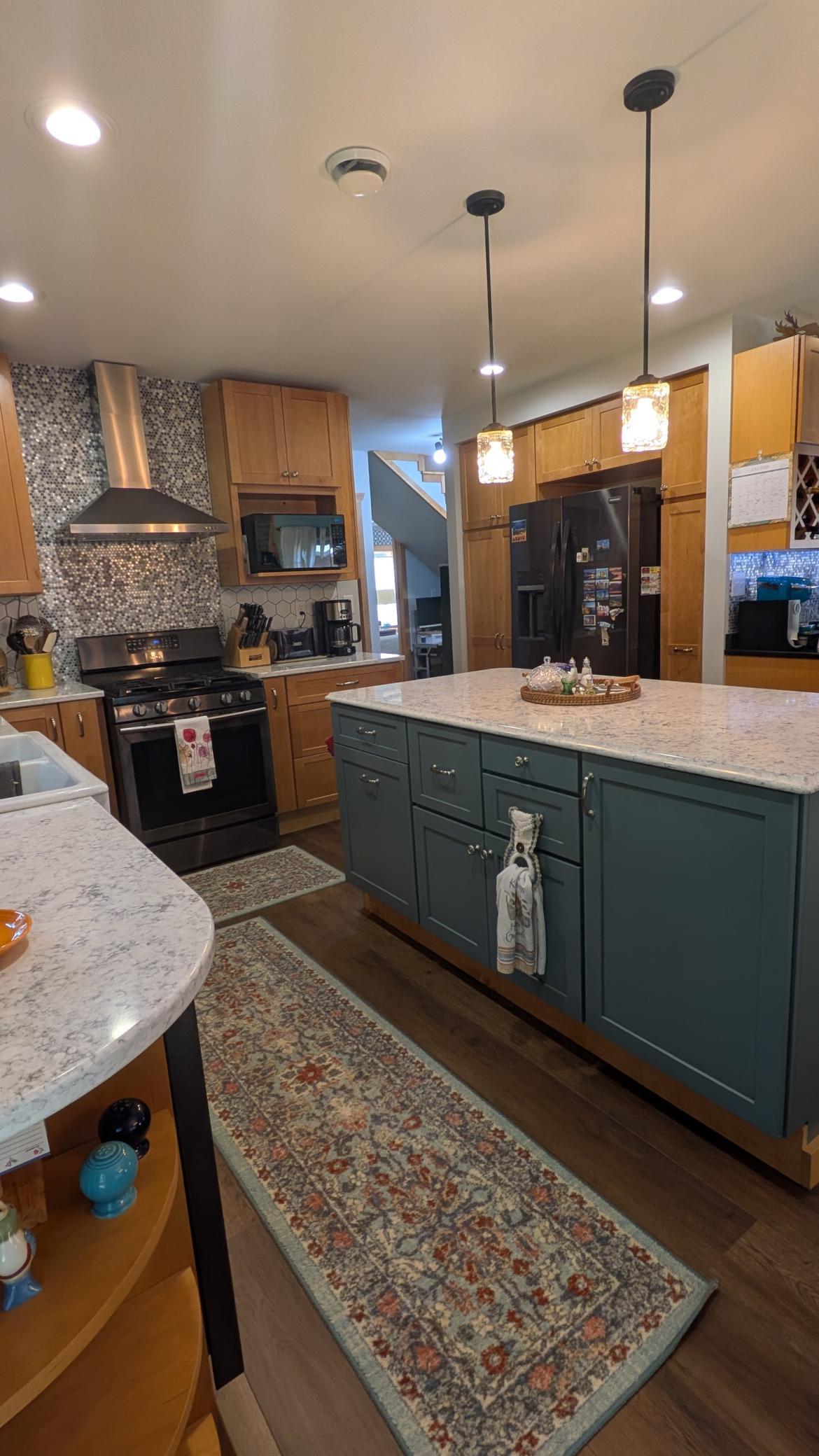 Another view of spacious kitchen