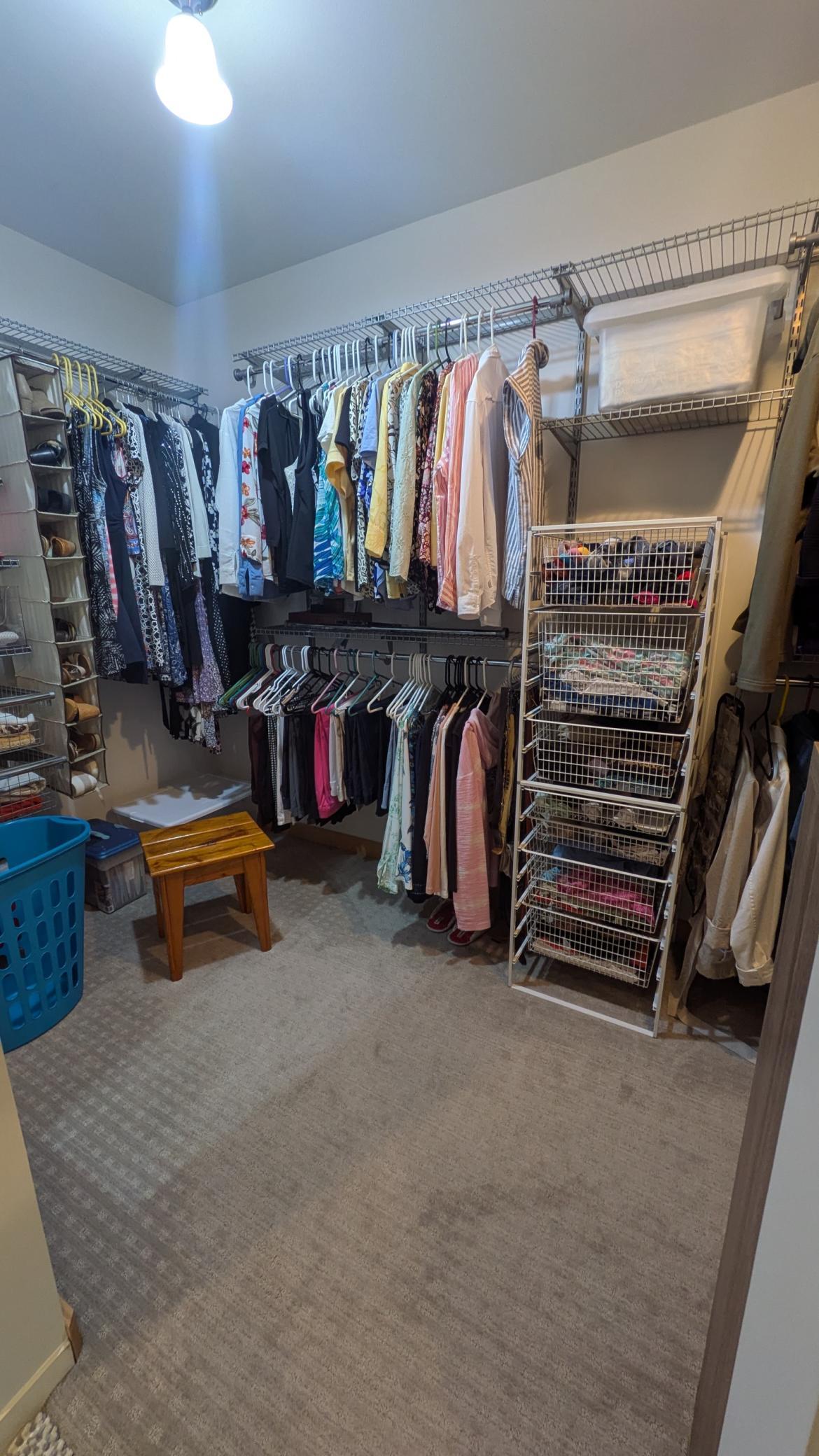 Primary Closet - Hard to capture actual size