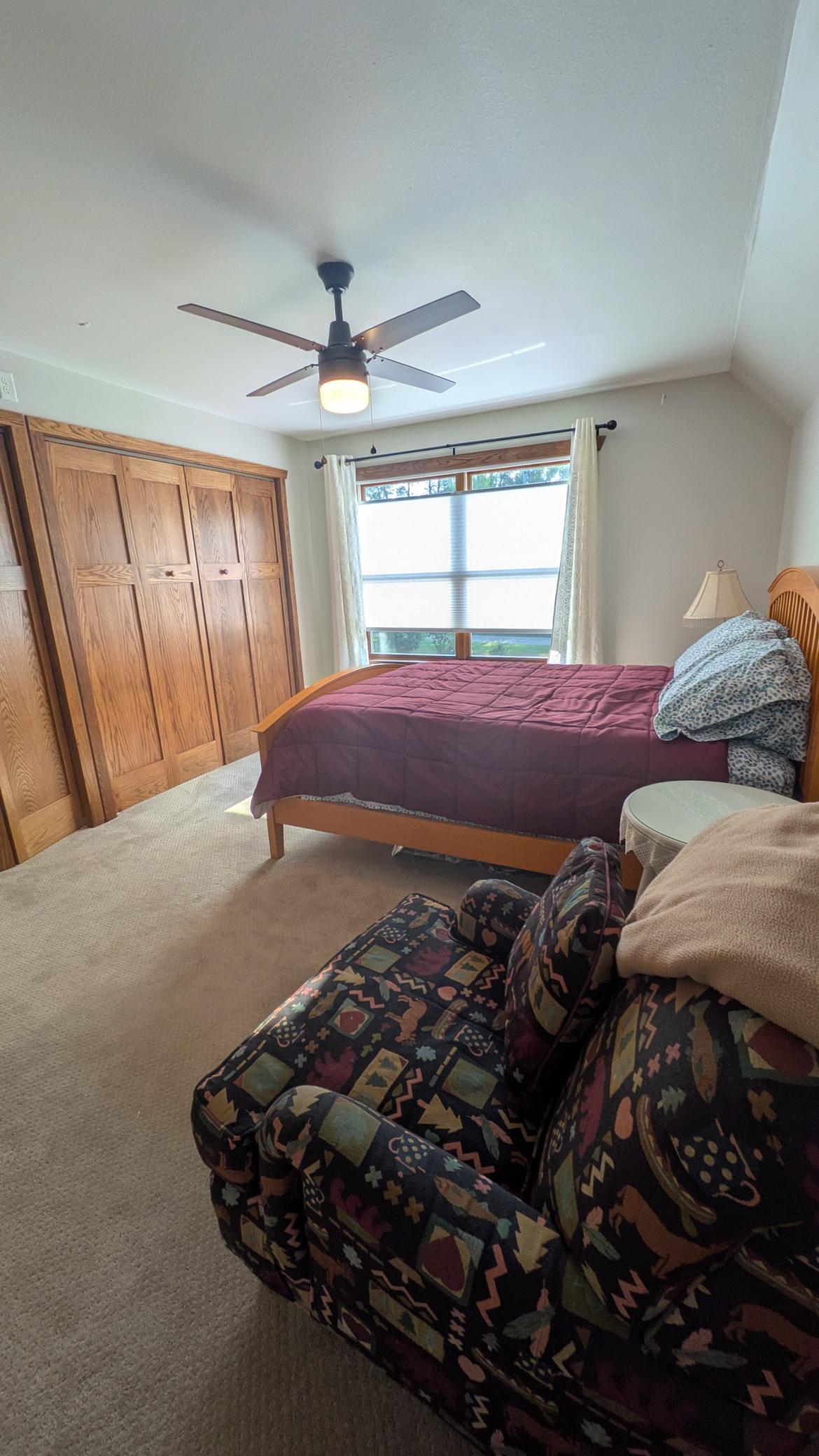 One of two upstairs bedrooms - East facing