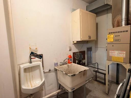 Garage Furnace Washtub & Urinal