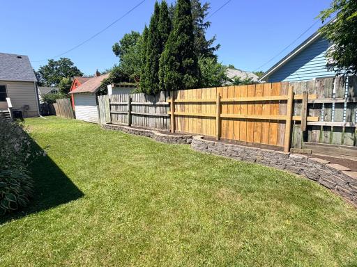 Fully Fenced Backyard