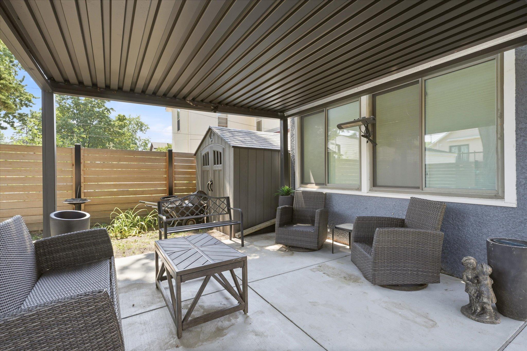 Heated patio