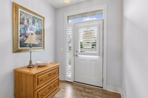 welcoming foyer