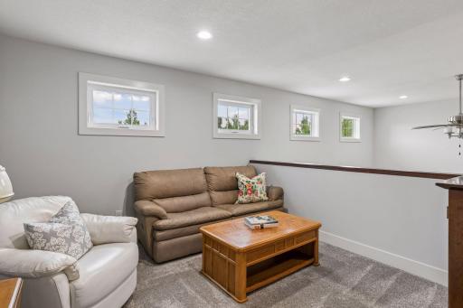 large lofted family room