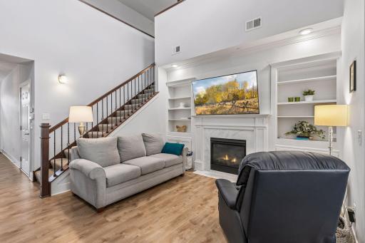2 story ceiling in Living area