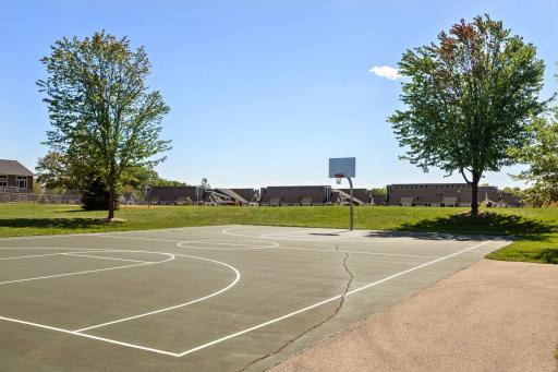 Basketball court right out your back door