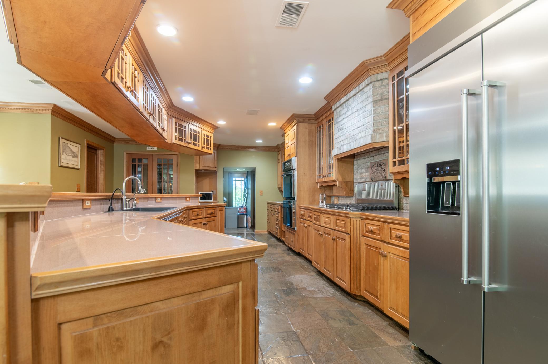 A new commercial-sized refrigerator boasts lots of space for grabbing an snack on the way out the door or for preparing an amazing meal.