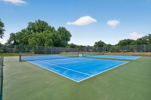 Todd Park offers tennis courts, baseball diamond, basketball court, kids play ground, walking paths a skating rink in winter and the Todd Park community building.