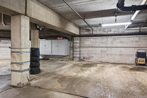 Heating underground parking #23 conveniently located just across from the access door is included with unit # 209.