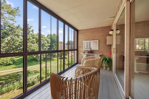 Enjoy listening to the birds, & a chance to see and appreciate wildlife, while enjoying your morning coffee, or just relaxing any time of the day. (virtually staged)