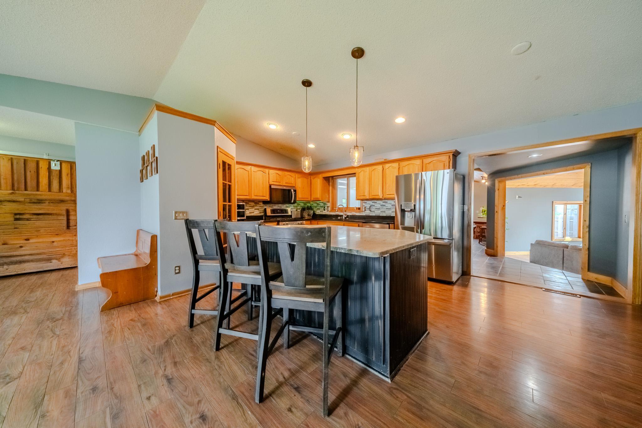 Large center island open concept