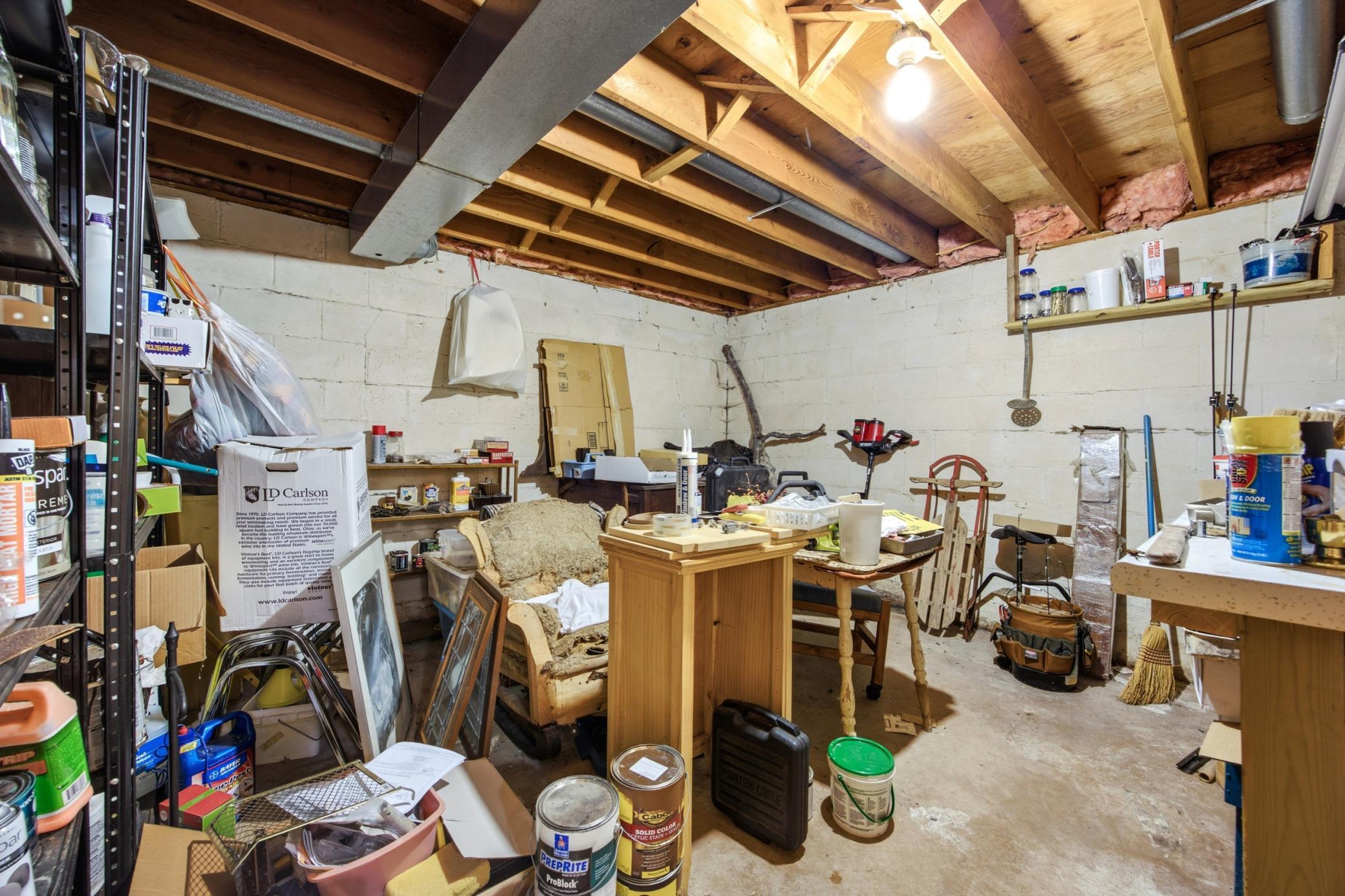 Basement storage