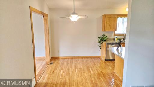 Dining room from living room, sun room to left