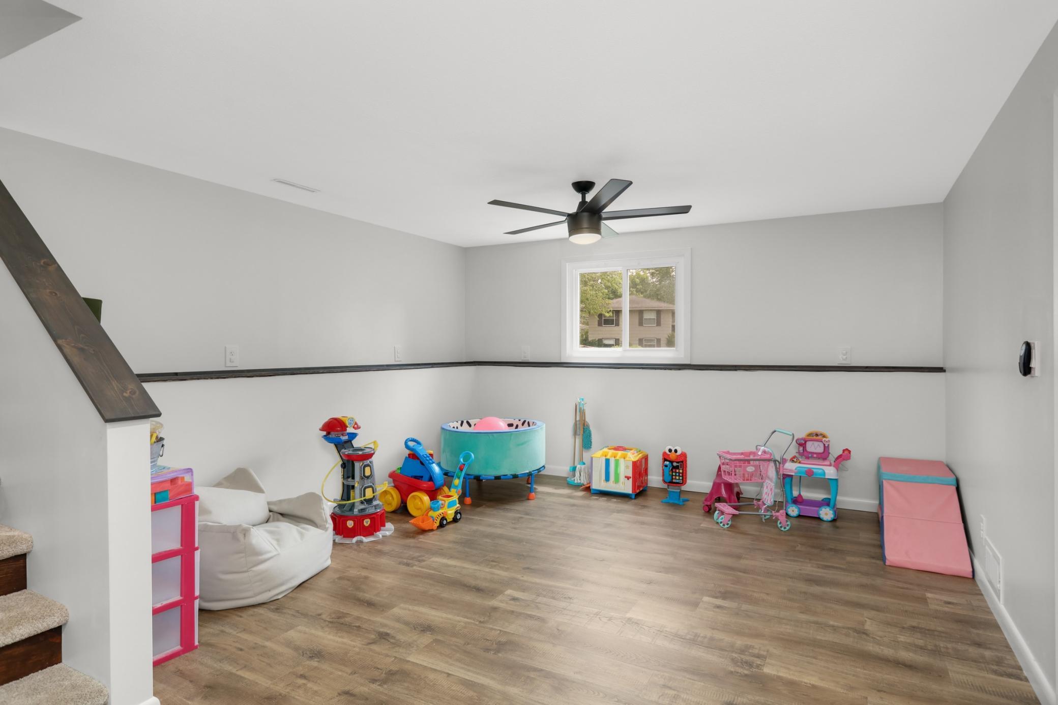 So many options! This space is currently being used as a playroom