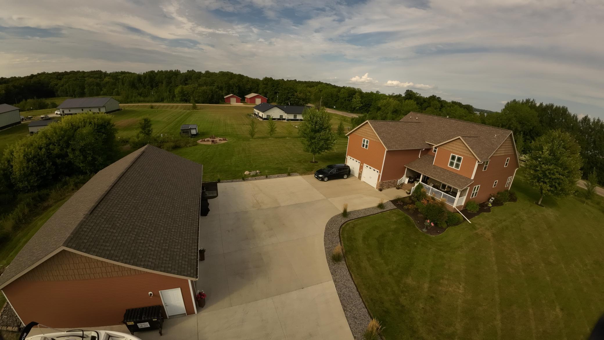 Nice Concrete driveway, so much parking