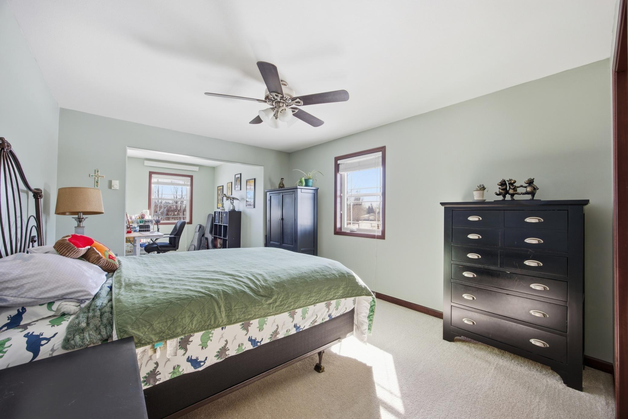 1 of 3 bedrooms on upper level