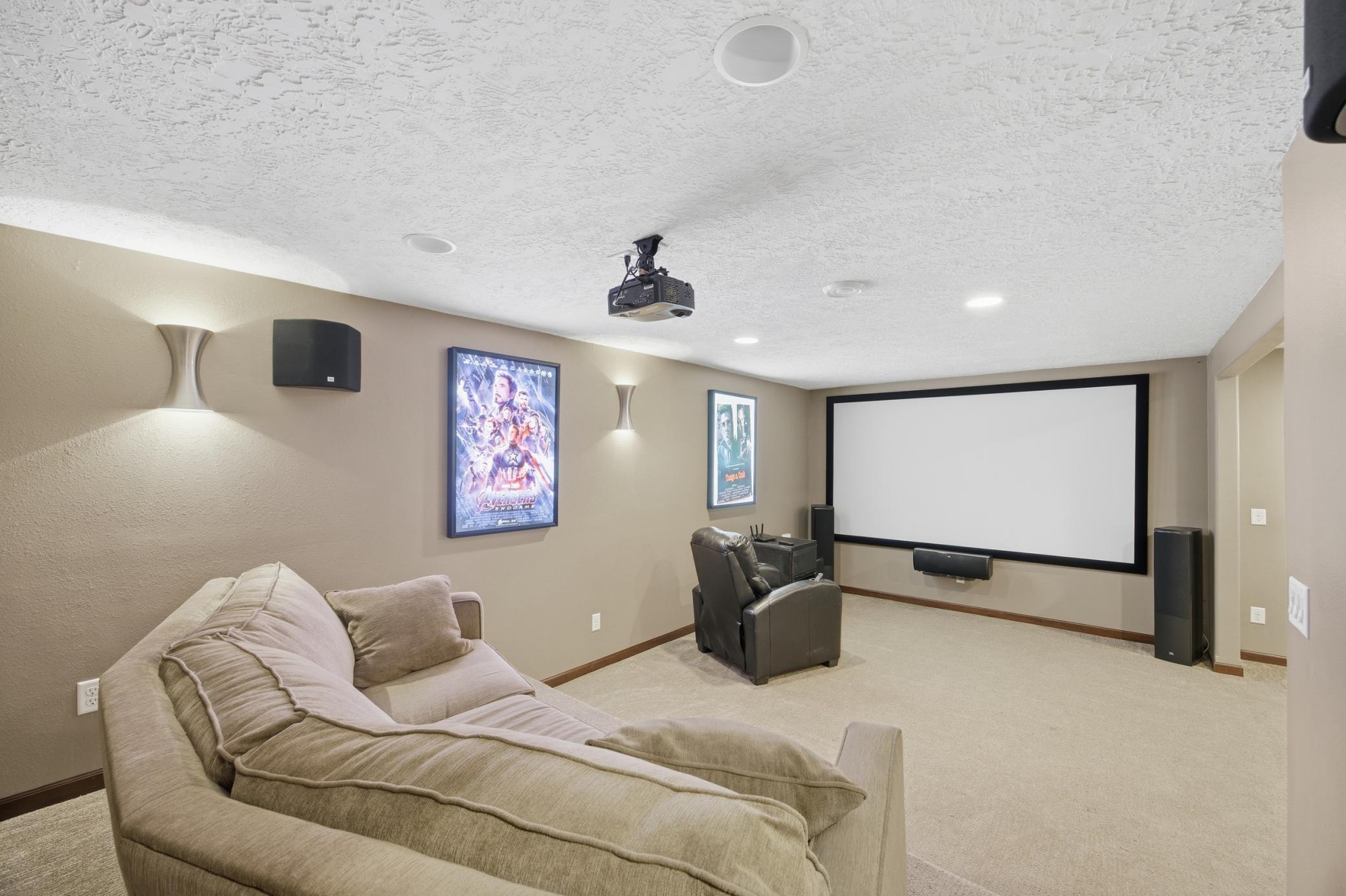 Projector, screen and light up frames included