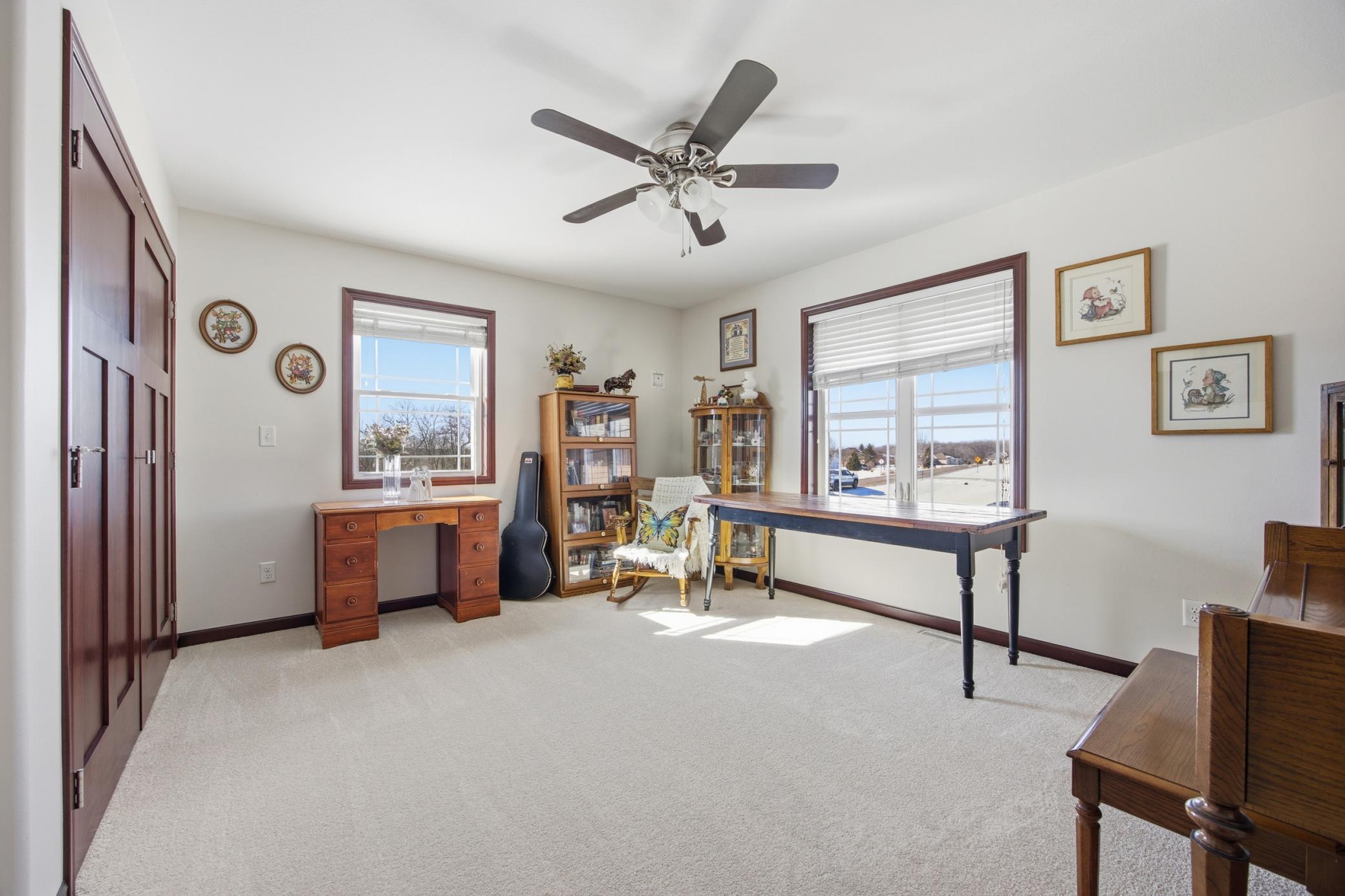 2 of 3 bedrooms on upper level