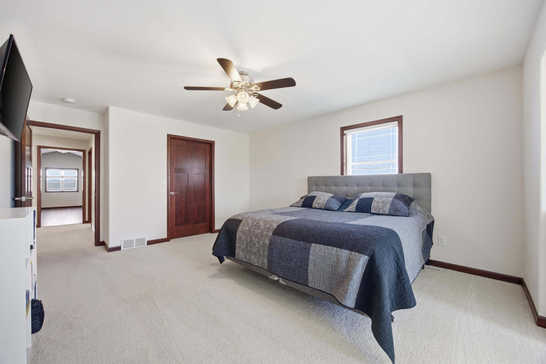 3 of 3 bedrooms on upper level