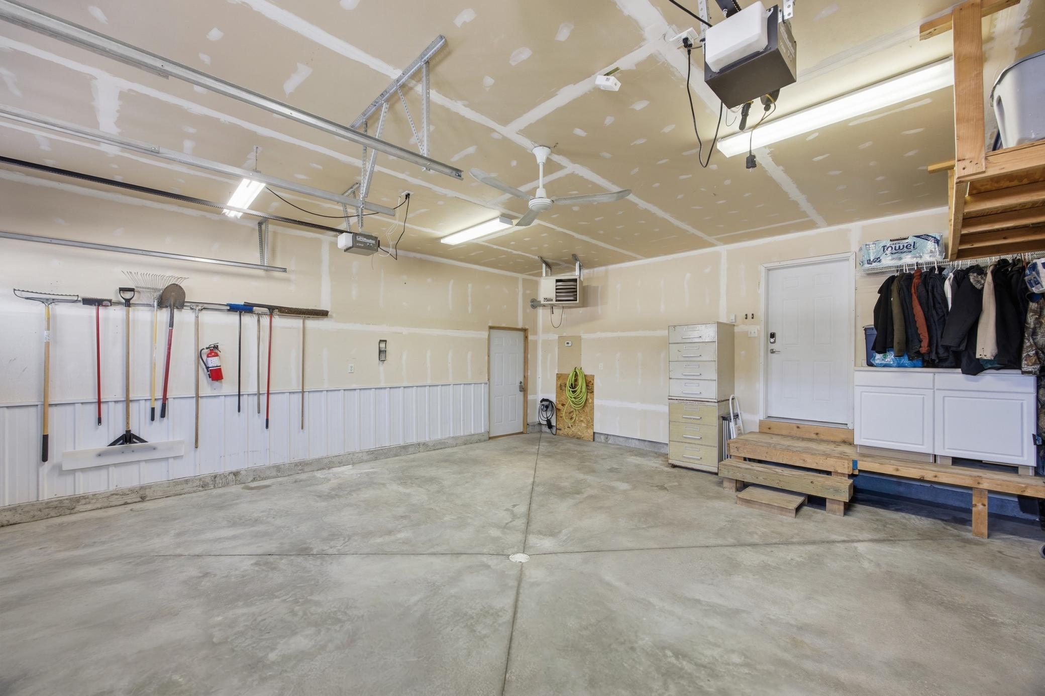 Heated double stall garage