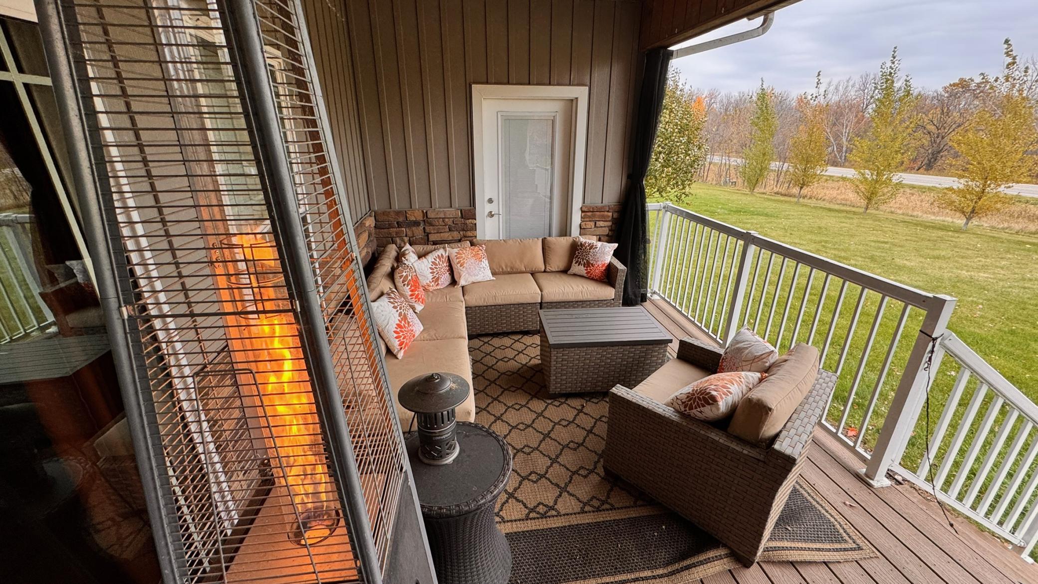 Covered back porch