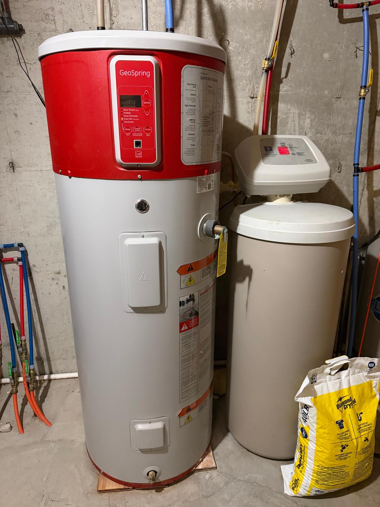 Water heater and water softener