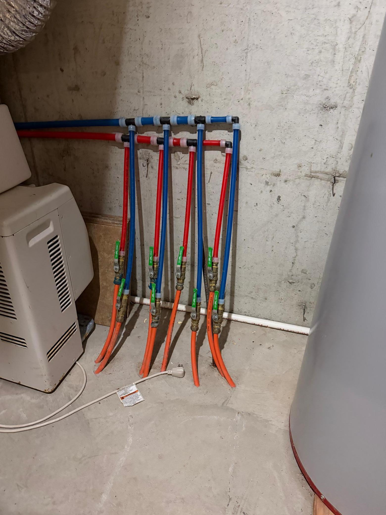 heated basement floors