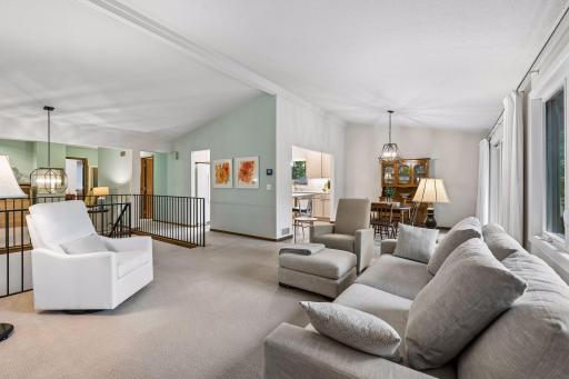 Open concept living and dining spaces create an easy flow for everyday living and entertaining.