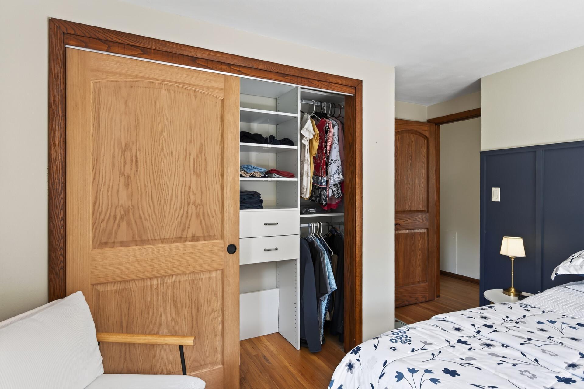 Built in closet.